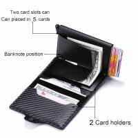 2023 Kreditkarte Herrenbrieftasche RFID Aluminium Box (Schwarz)