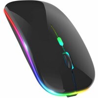 Kabellose Gaming-Maus, wiederaufladbar USB mit Hintergrundbeleuchtung