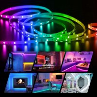 5050 RGB-LED Streifenlichter mit App & USB Anschluss